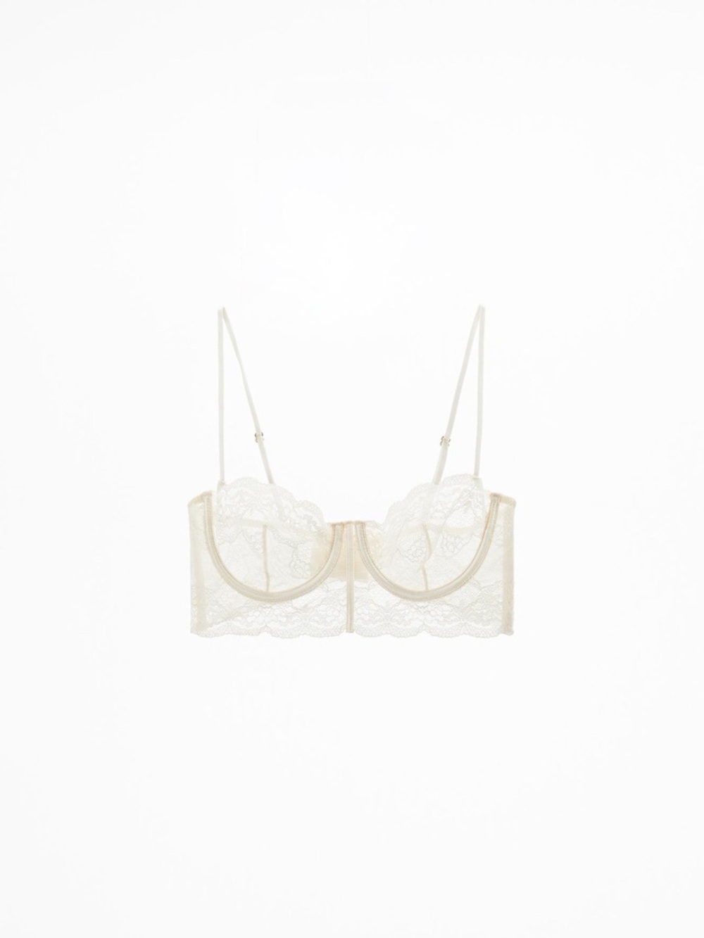 Zara
Lace Underwire Bra & Lace Garter Belt